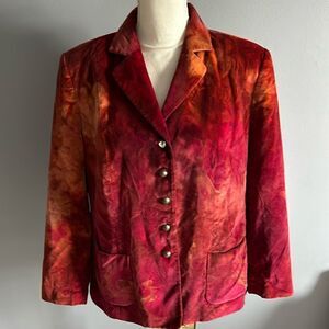 🔥Rare! Rough Tumble Velvet Retro Blazer Jacket!